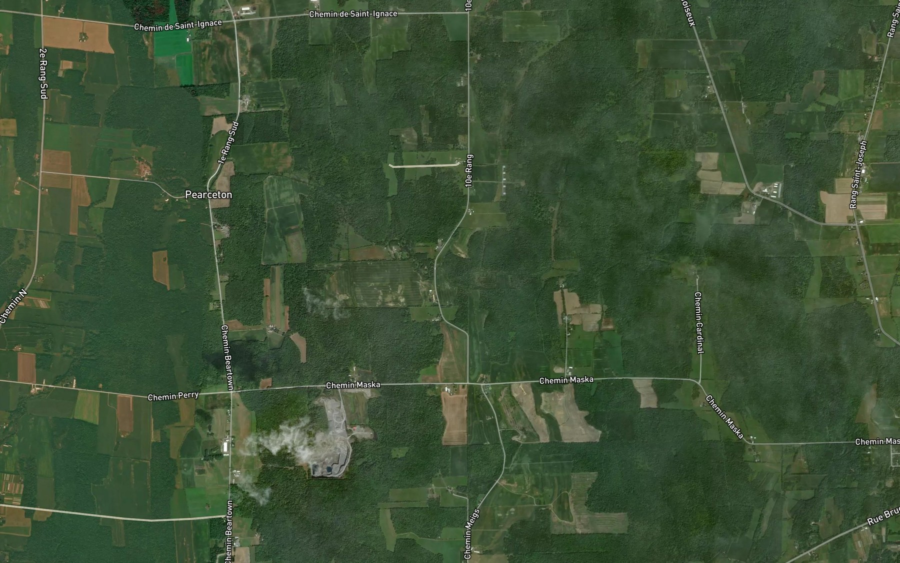 Satellite map of the Embranchement Therrien-Vincent