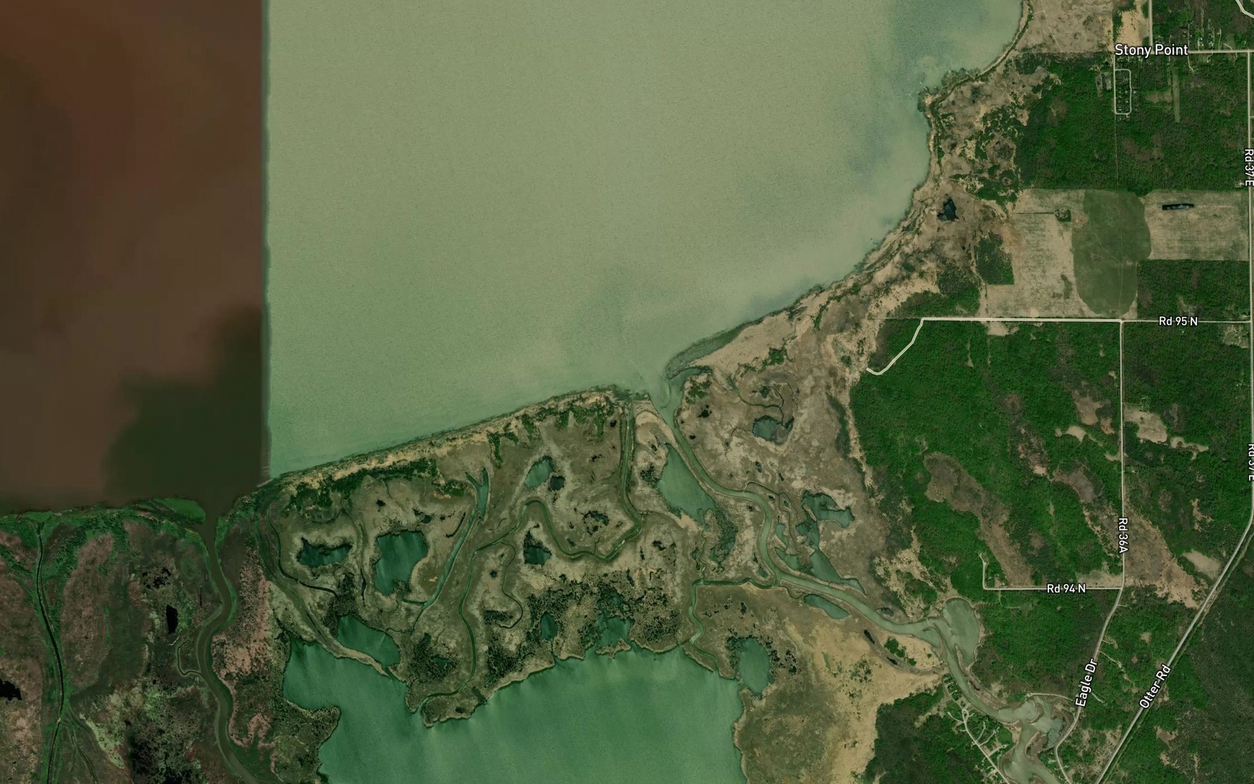 Satellite map of the Triple Creek