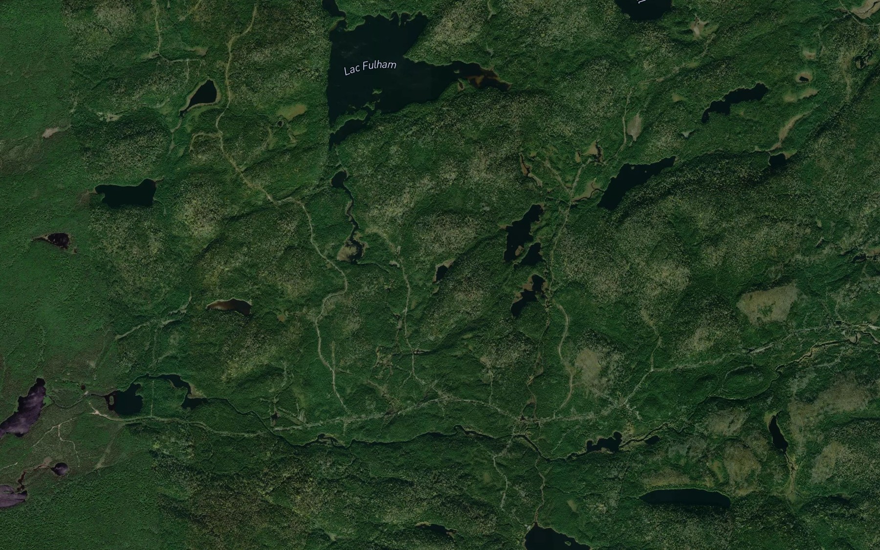 Satellite map of the Lac Candy Man