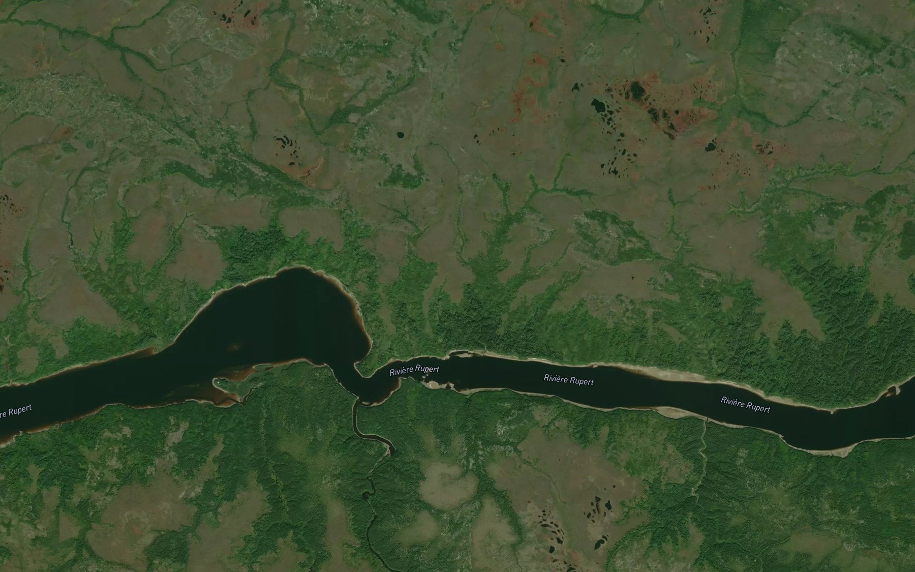 Satellite map of the Ruisseau Papimichun Takutachun