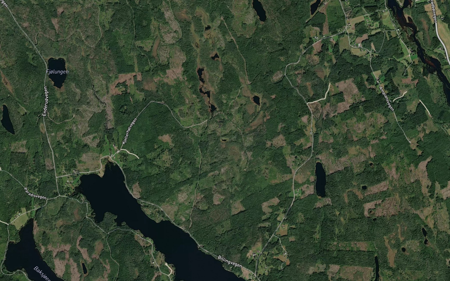 Satellite map of the Gomyrtjennet