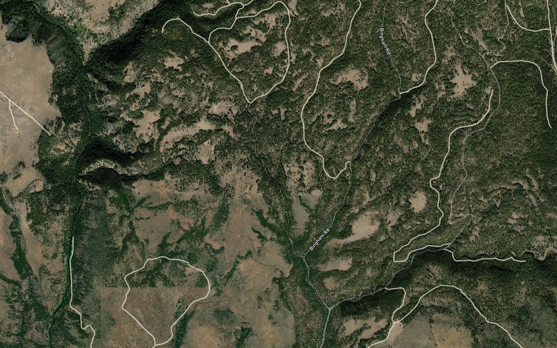 Satellite map of the Cougar Spring