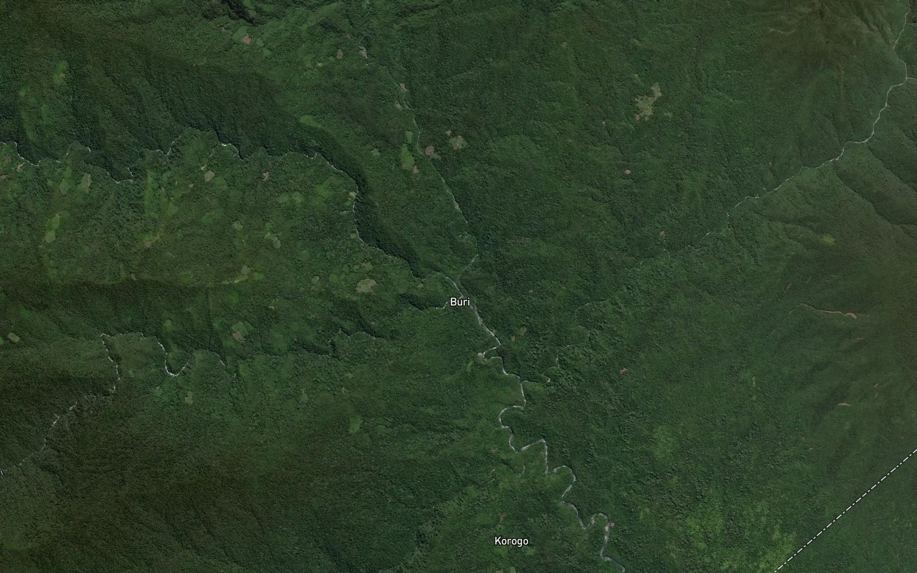 Satellite map of the Sungena Creek