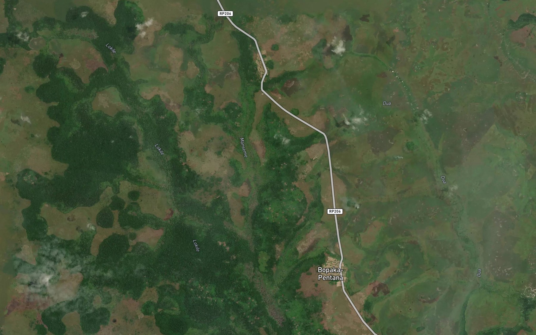 Satellite map of the Mapopoka