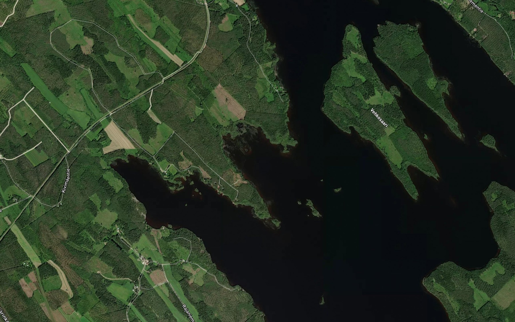 Satellite map of the Savilahti