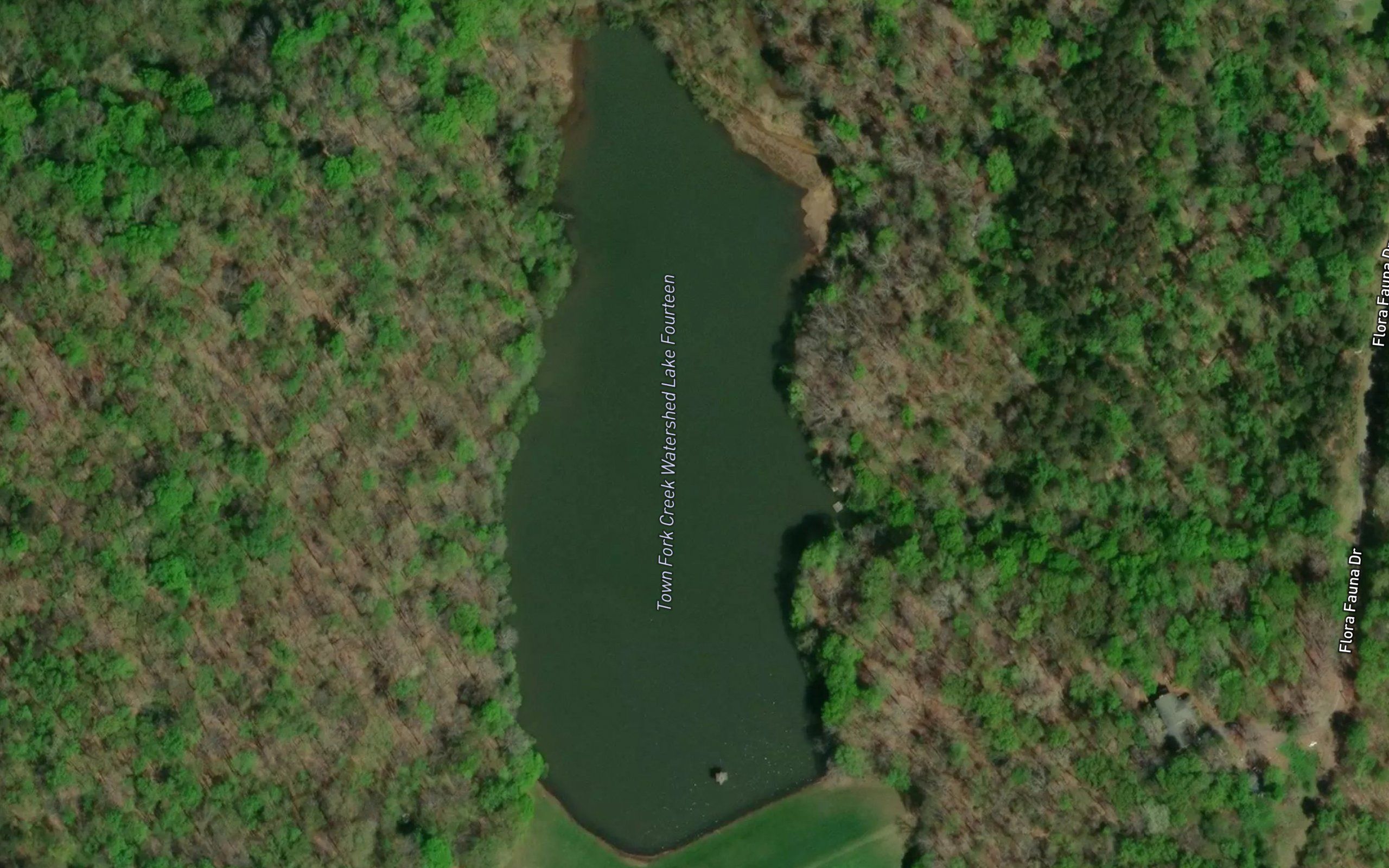 Town Fork Creek Watershed Lake Fourteen