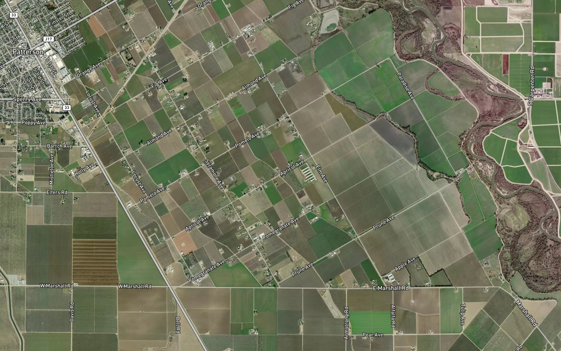 Satellite map of the Lateral G