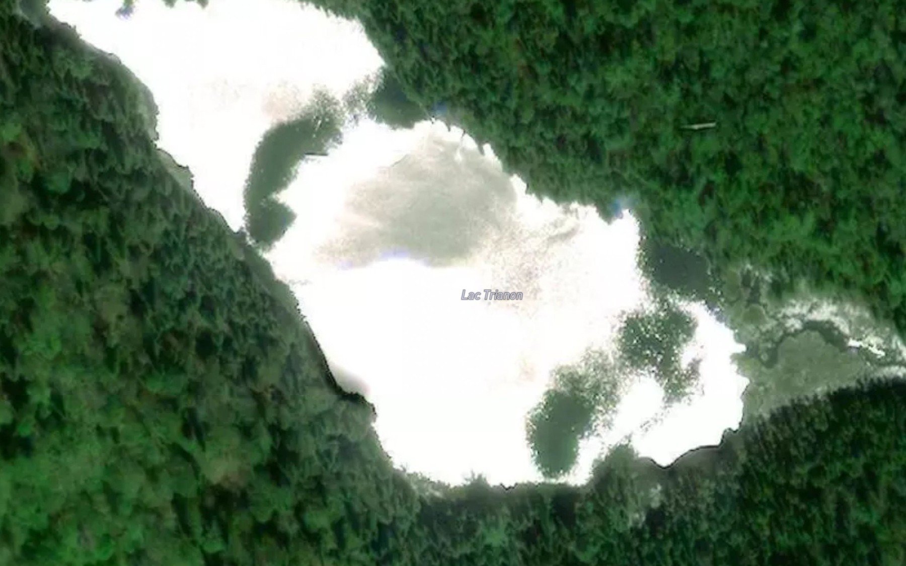 Satellite map of the Lac Trianon