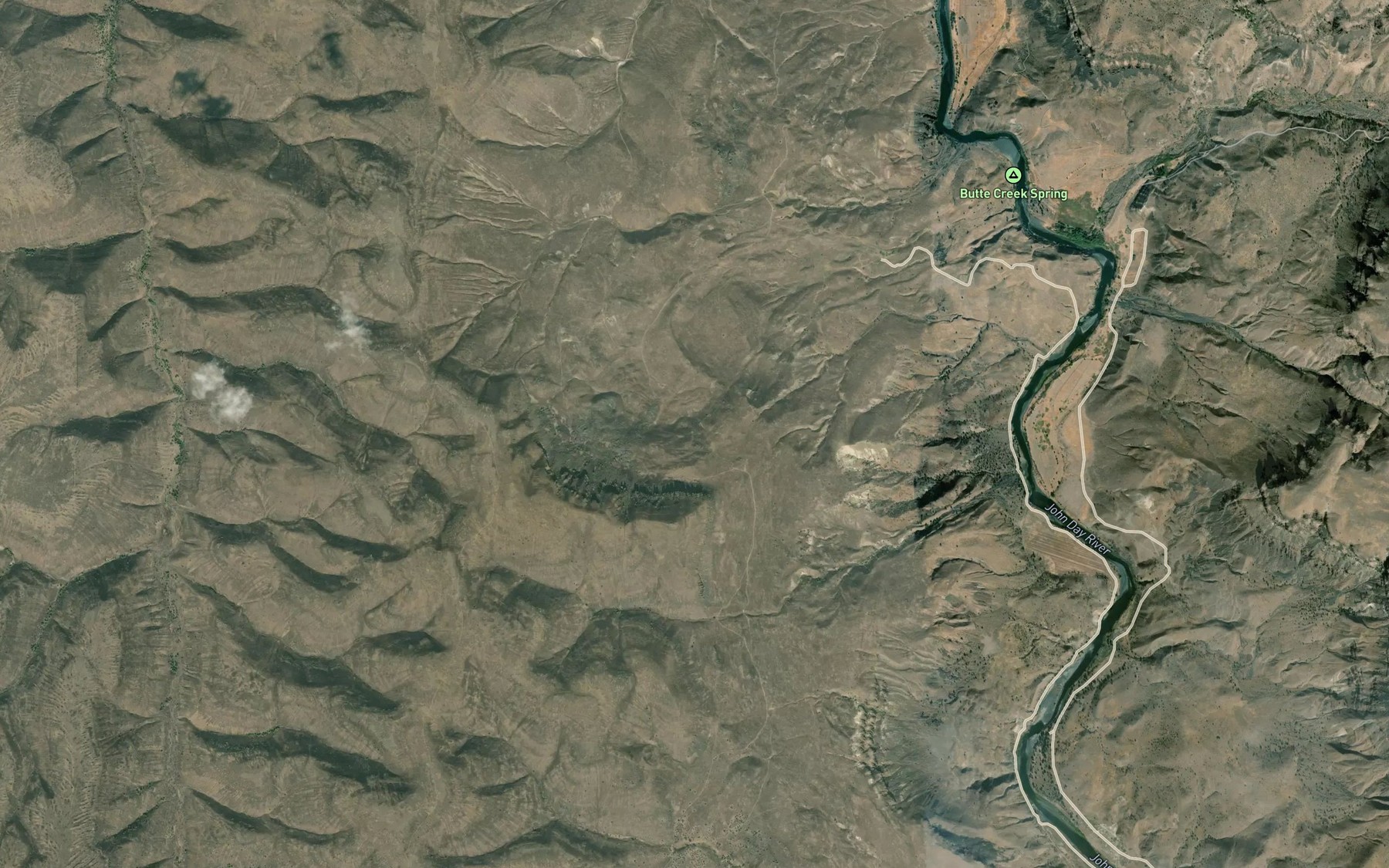 Satellite map of the Rock Spring