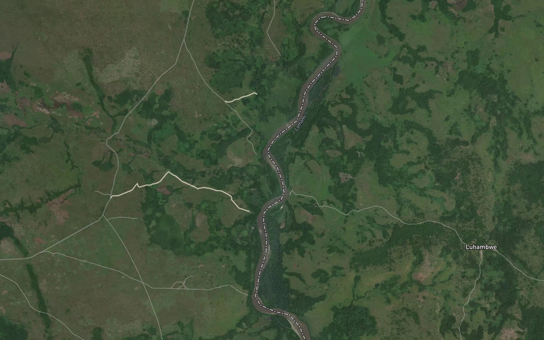 Satellite map of the Lumbila