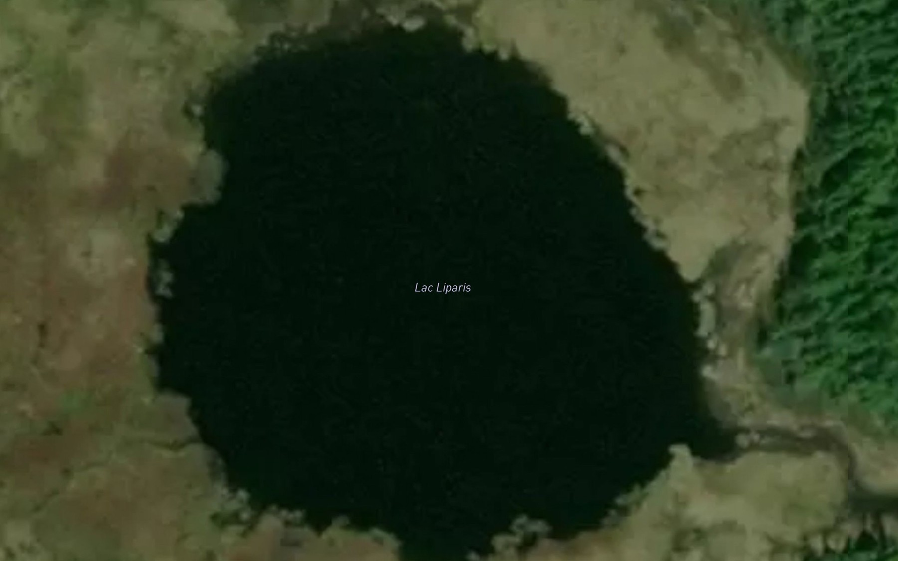 Satellite map of the Lac Liparis