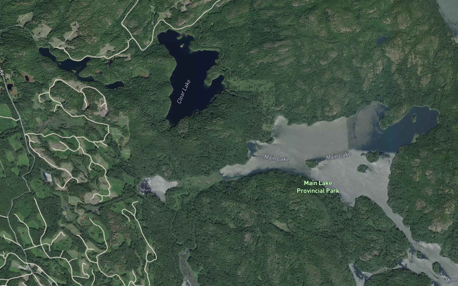 Satellite map of the Stramberg Creek
