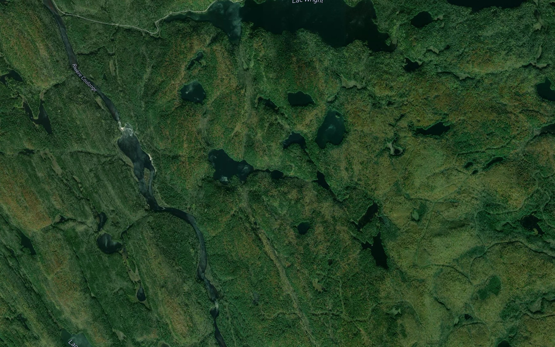 Satellite map of the Lac Coco