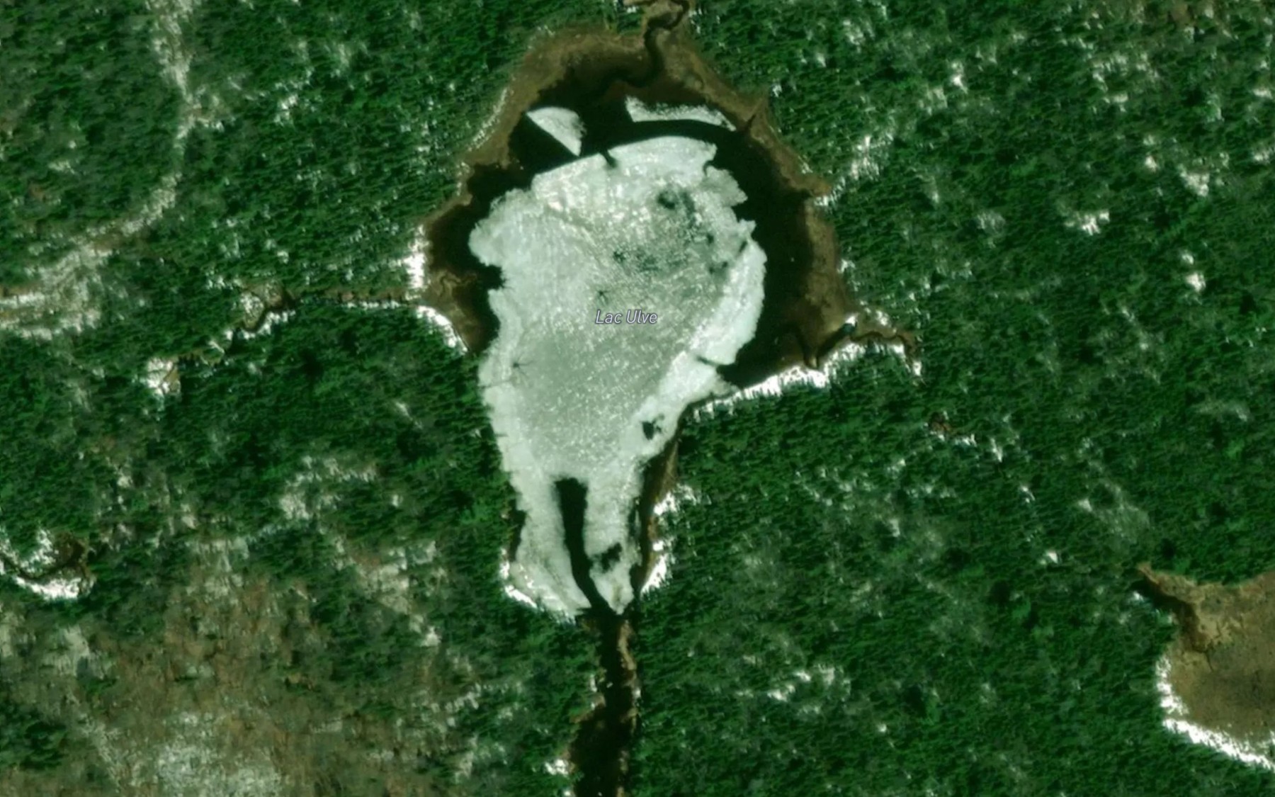 Satellite map of the Lac Ulve