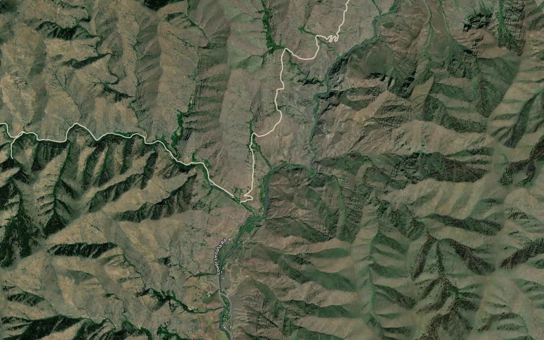 Satellite map of the Fall Creek