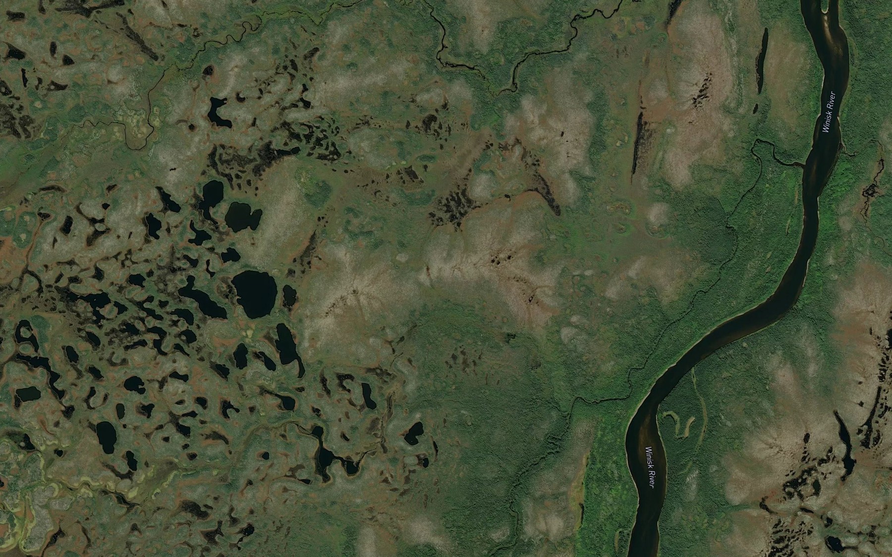 Satellite map of the Meggisi Creek