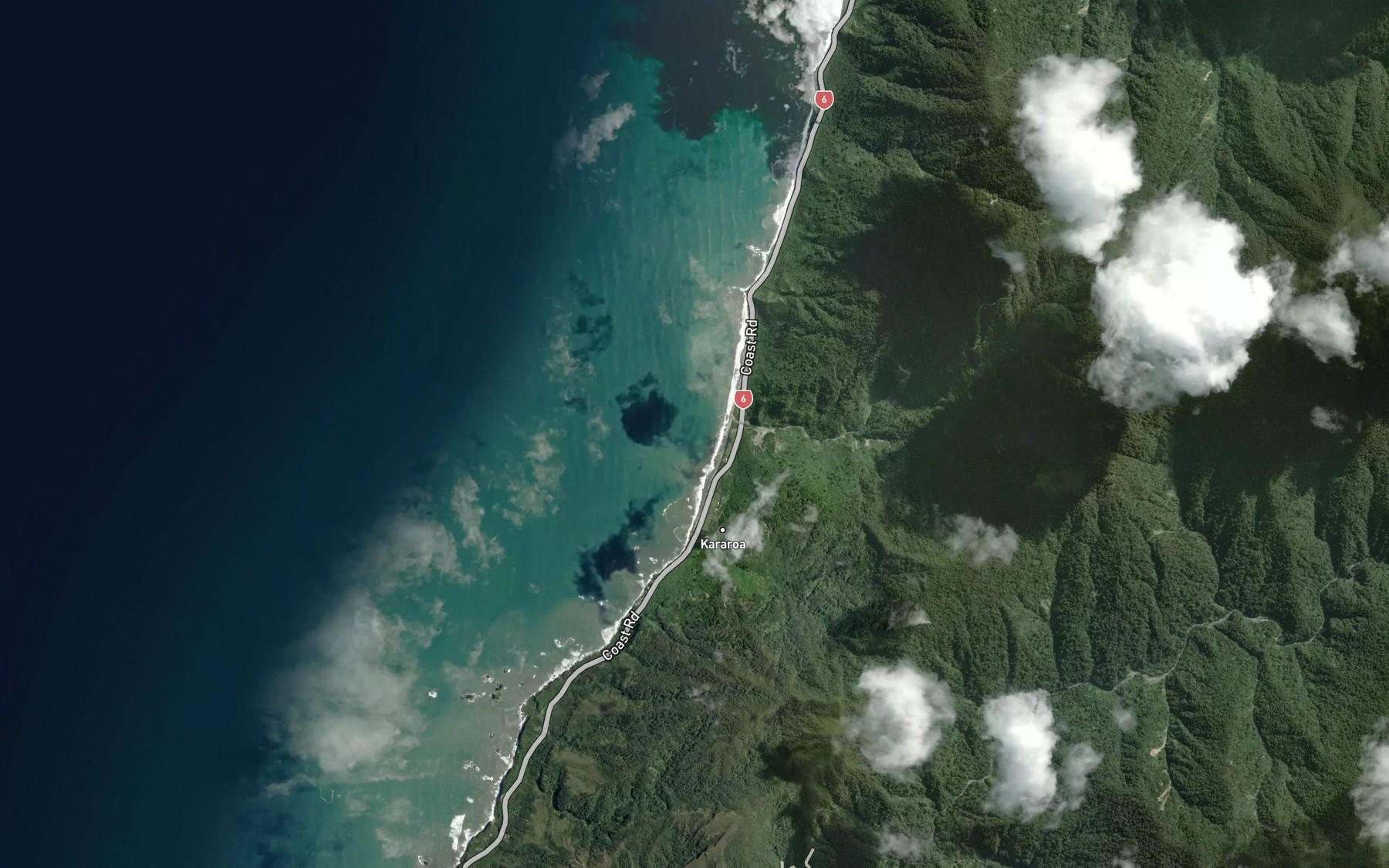 Satellite map of the Thirteen Mile Creek