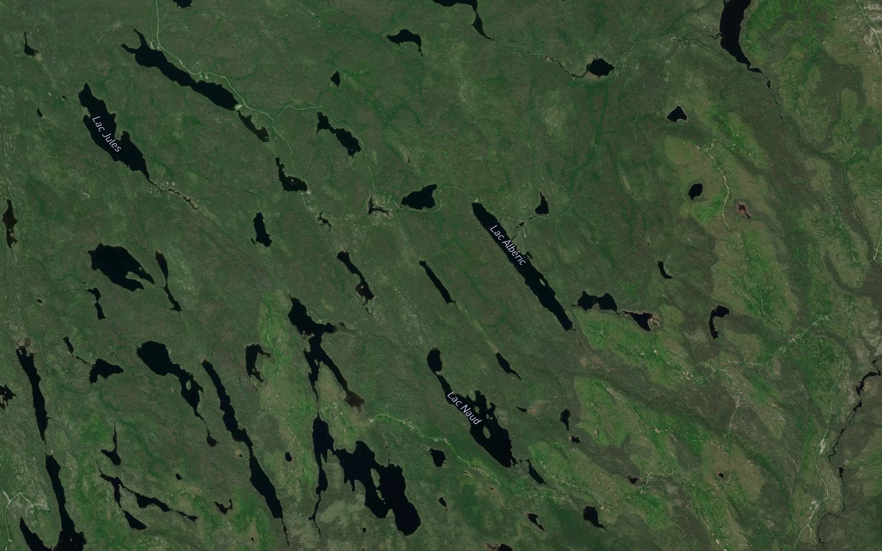 Satellite map of the Lac du Bon Presage