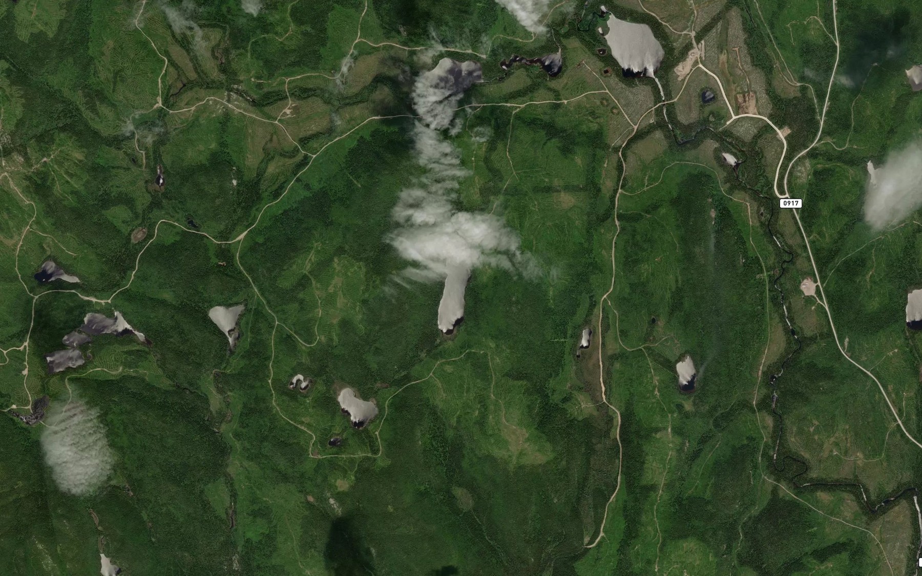 Satellite map of the Lac Mouille
