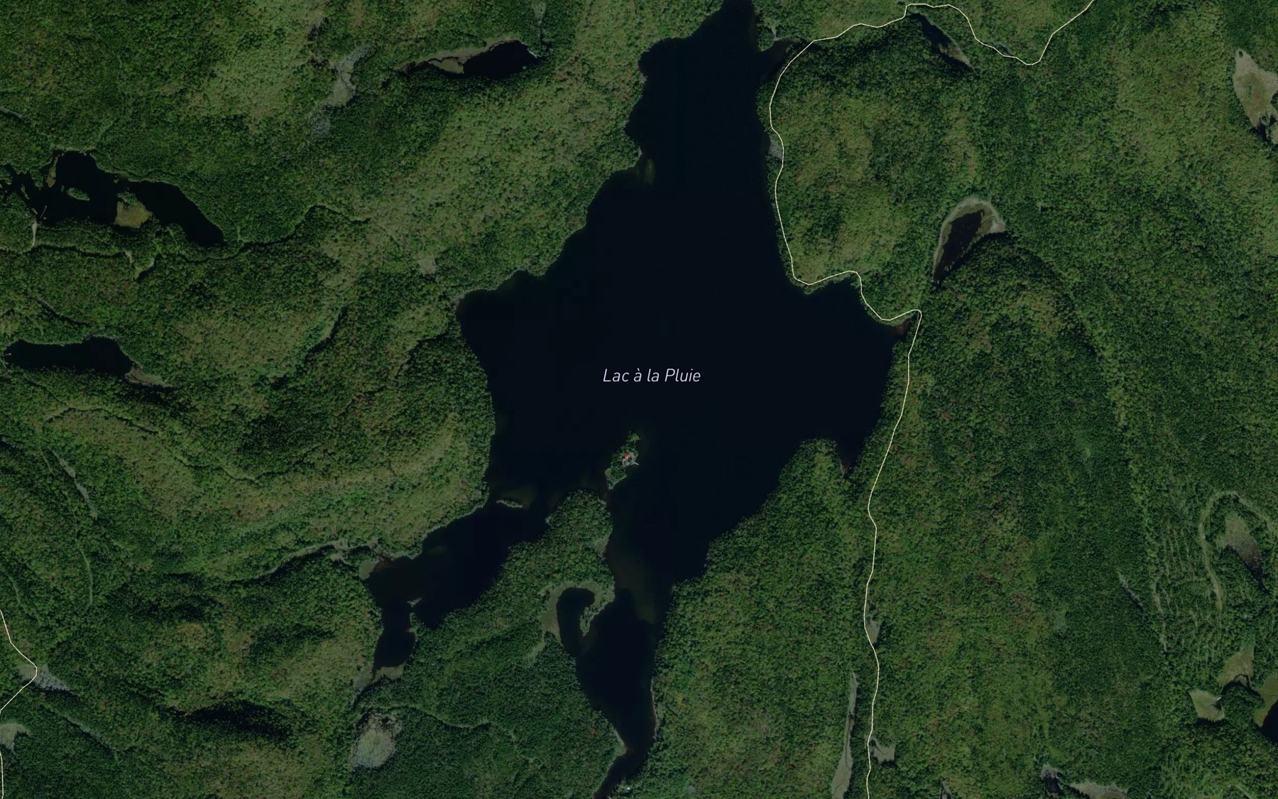 Satellite map of the Lac a la Pluie