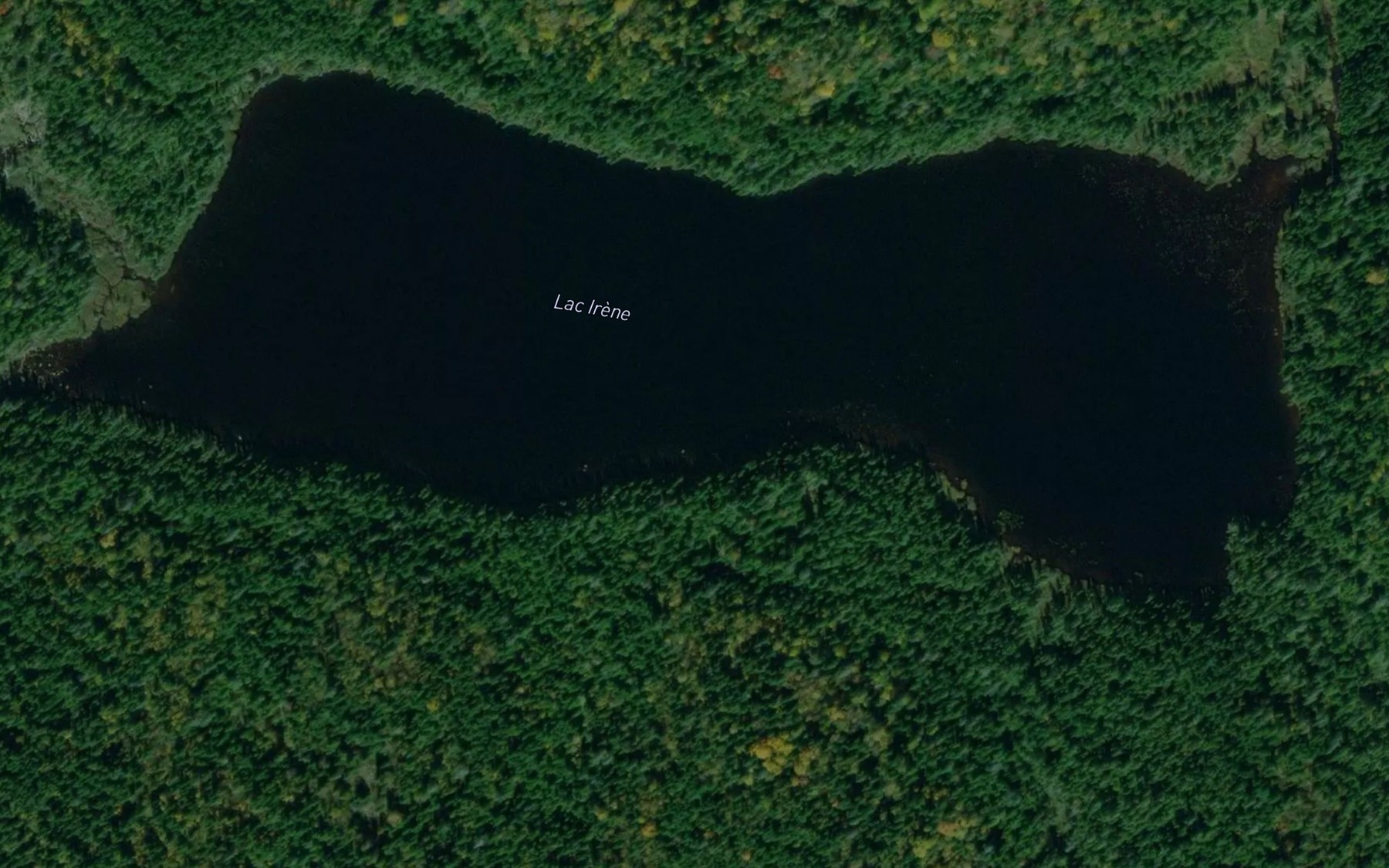 Satellite map of the Lac Irene