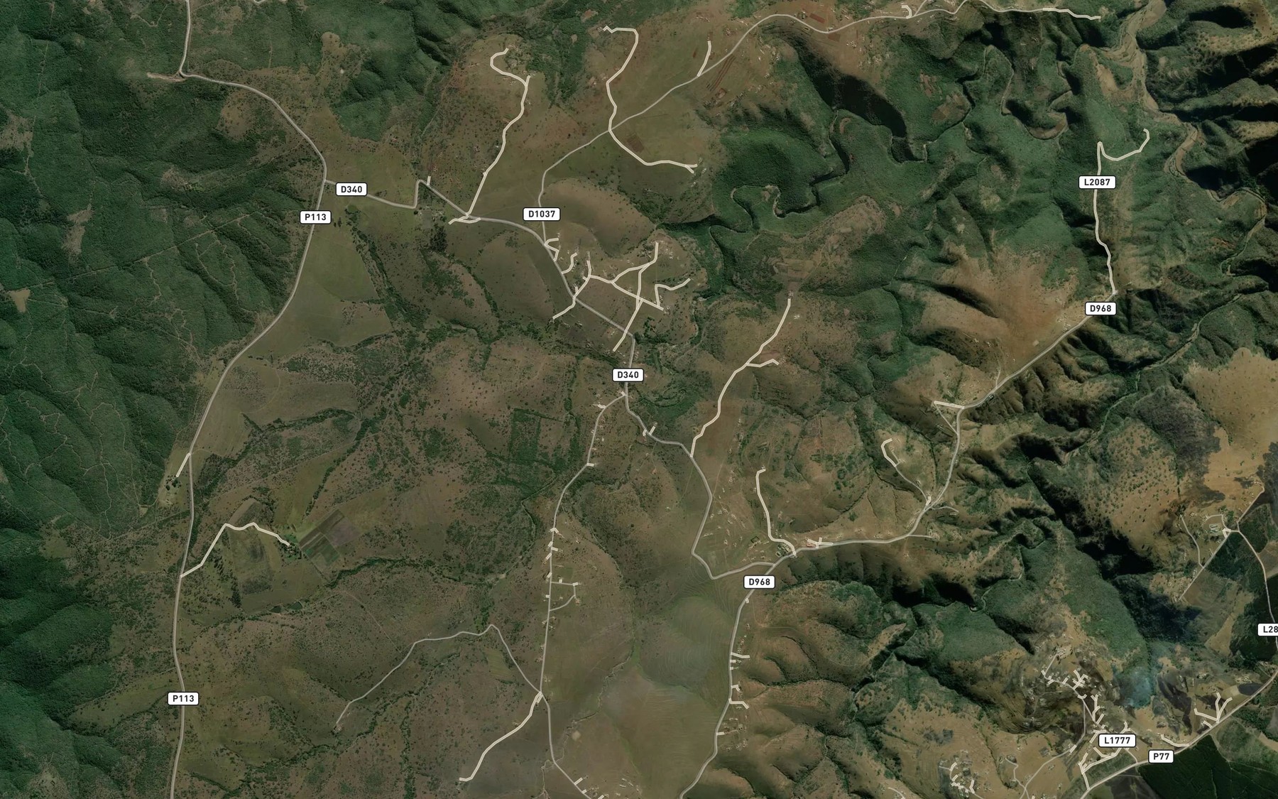 Satellite map of the KwaNtshalantshala