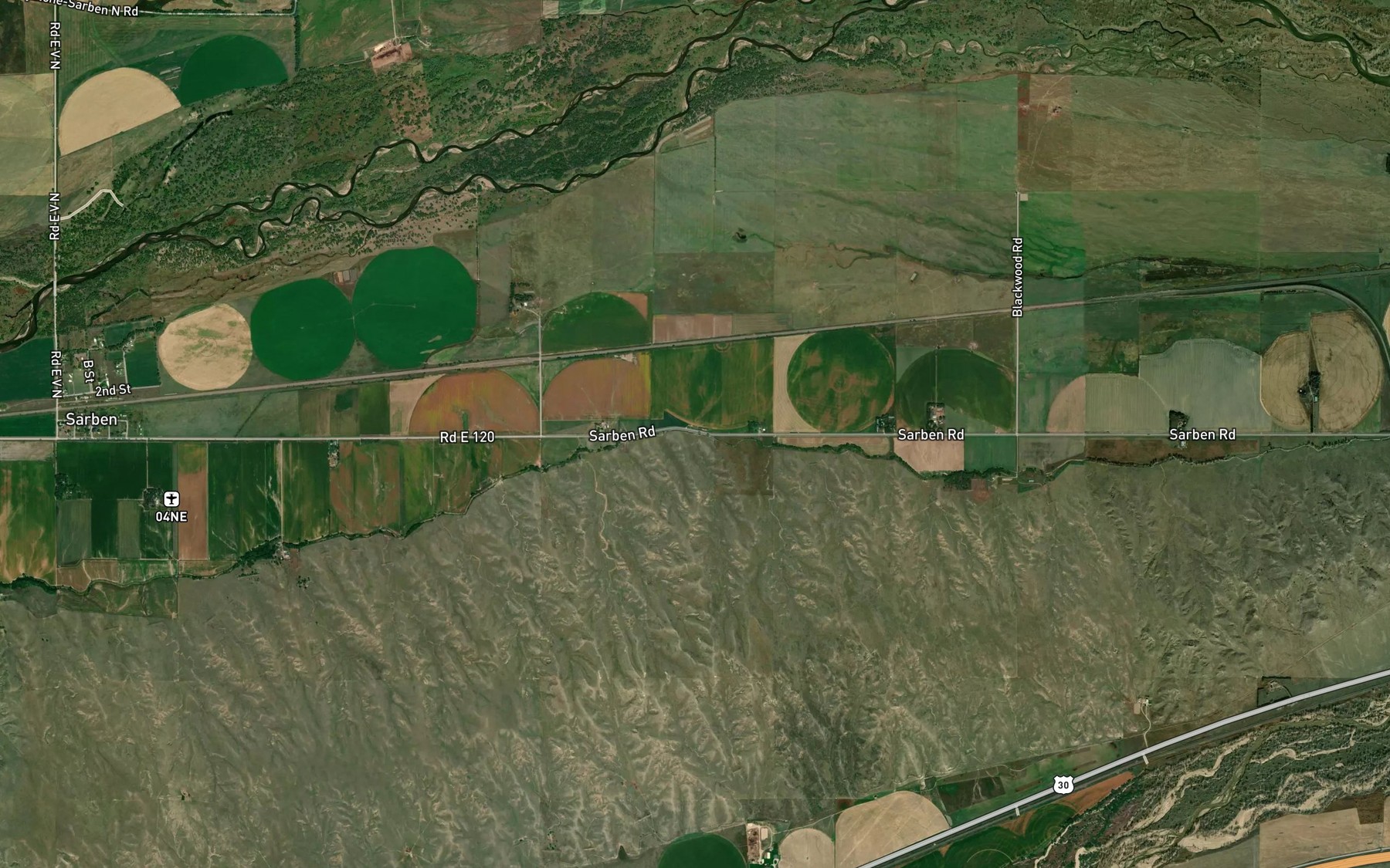 Satellite map of the Keith Lincoln Canal