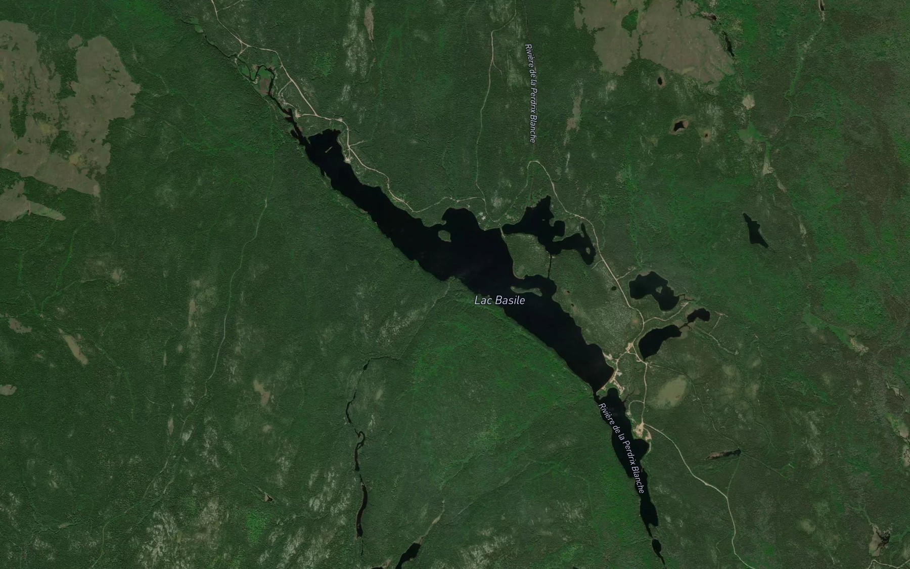 Satellite map of the Ruisseau Tanguay