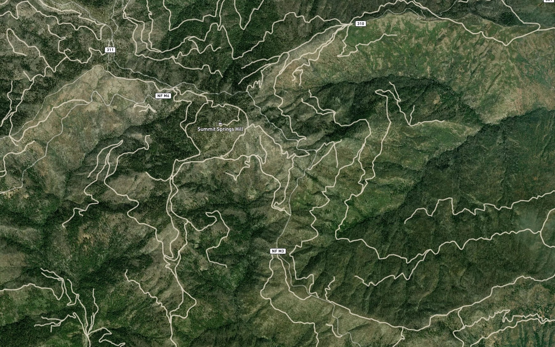Satellite map of the Foreman Spring