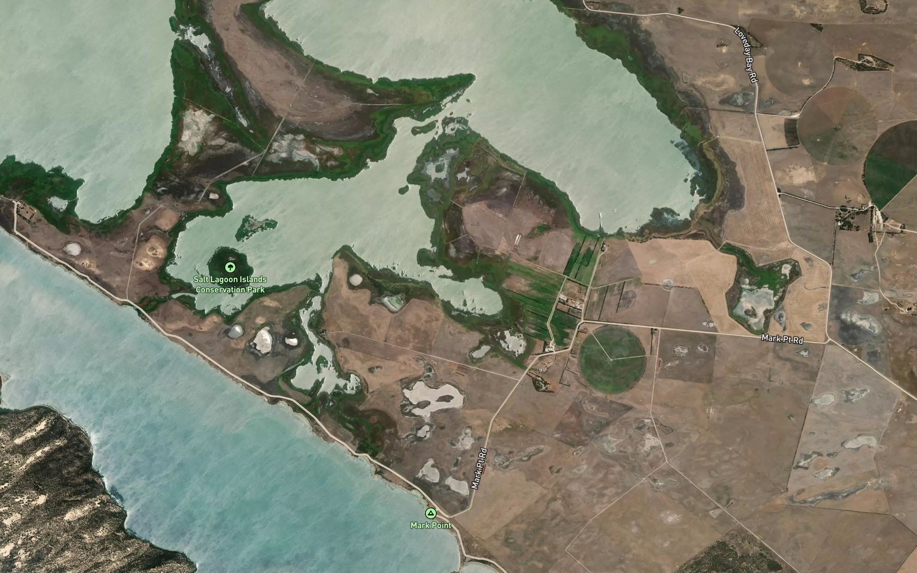 Satellite map of the Coolindawerh Lagoon