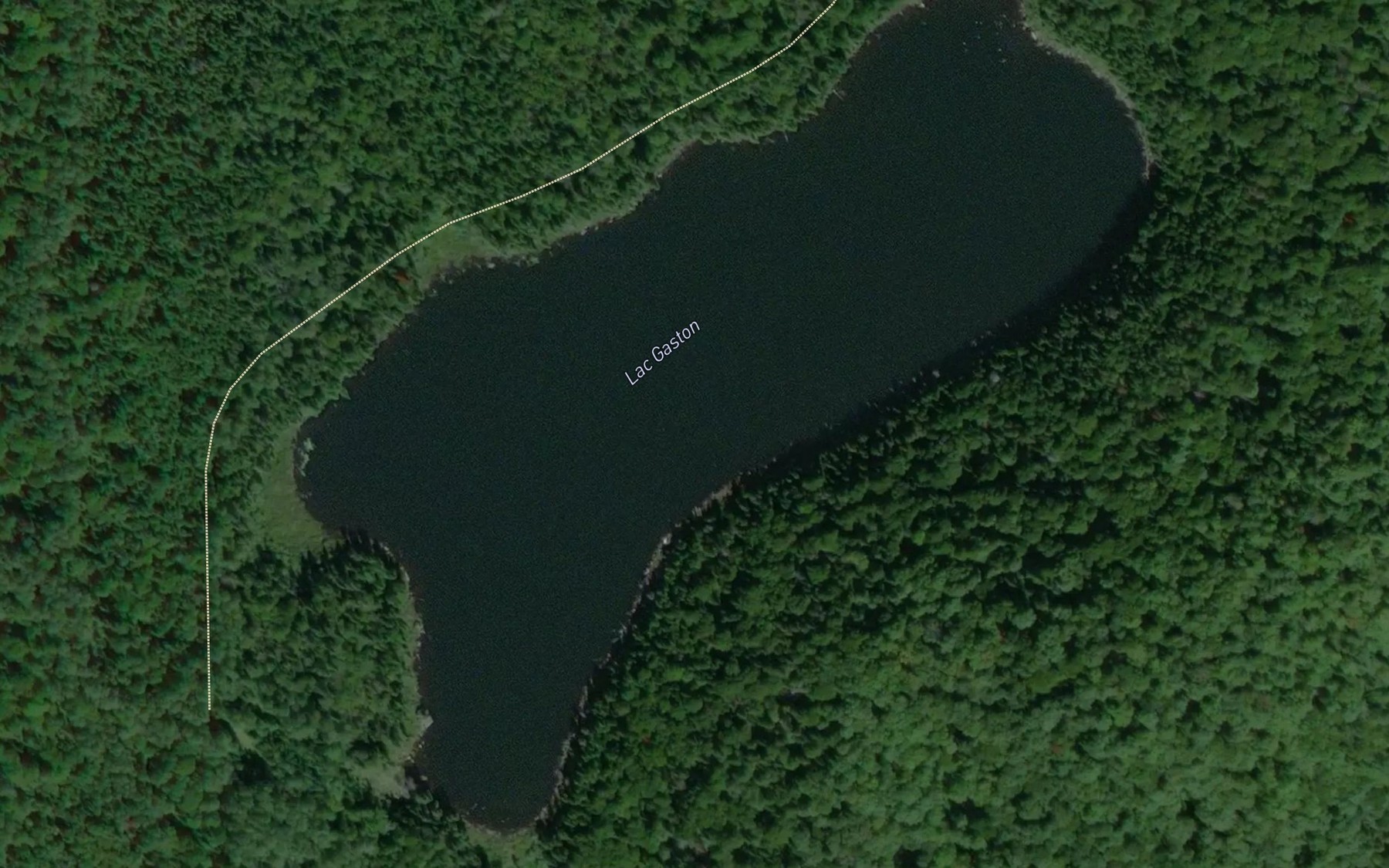 Satellite map of the Lac Gaston