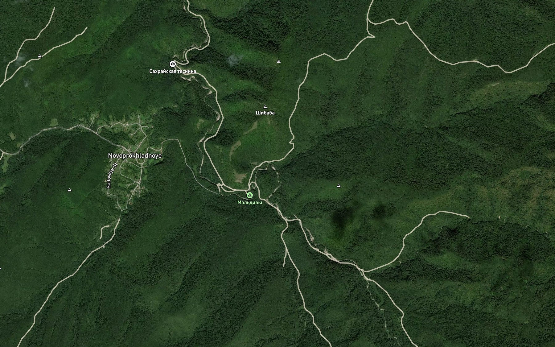 Satellite map of the Bzhebe