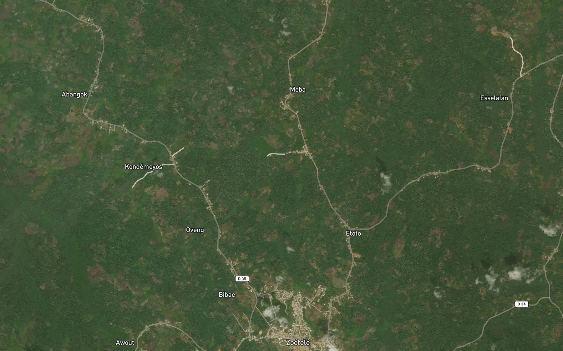Satellite map of the Otongok