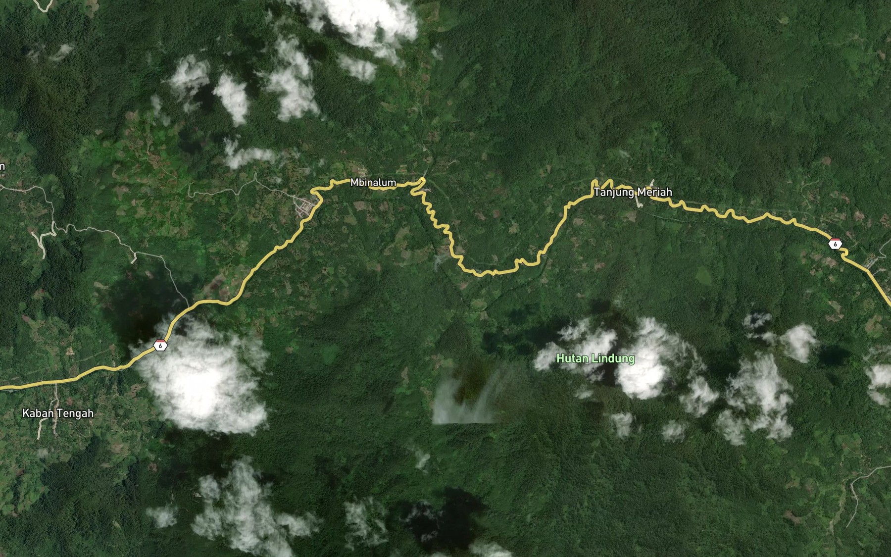 Satellite map of the Lae Baning