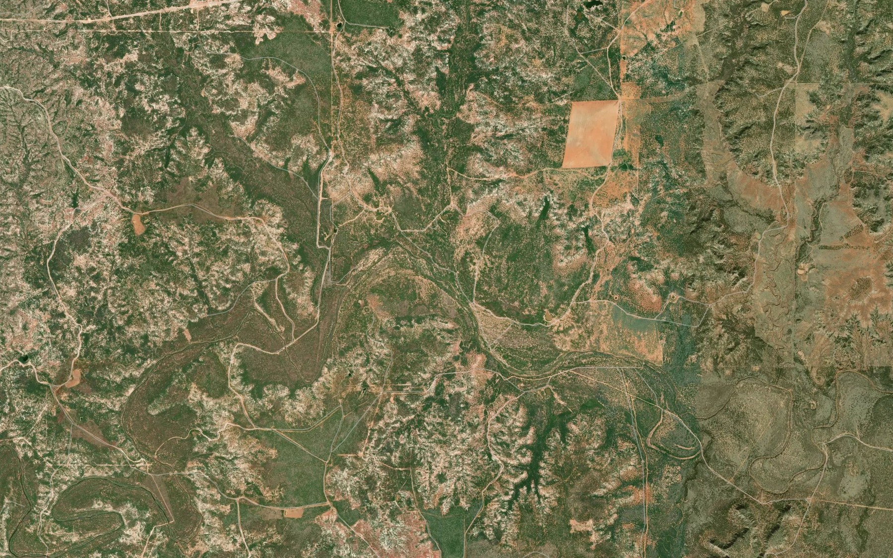 Satellite map of the Salt Creek