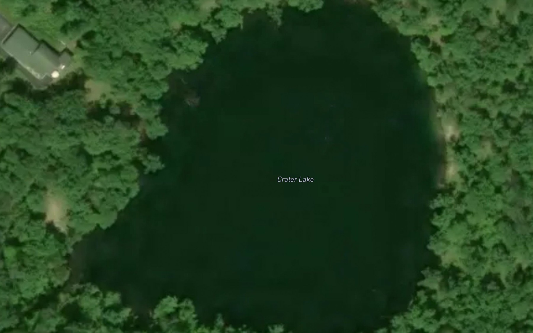 Satellite map of the Crater Lake