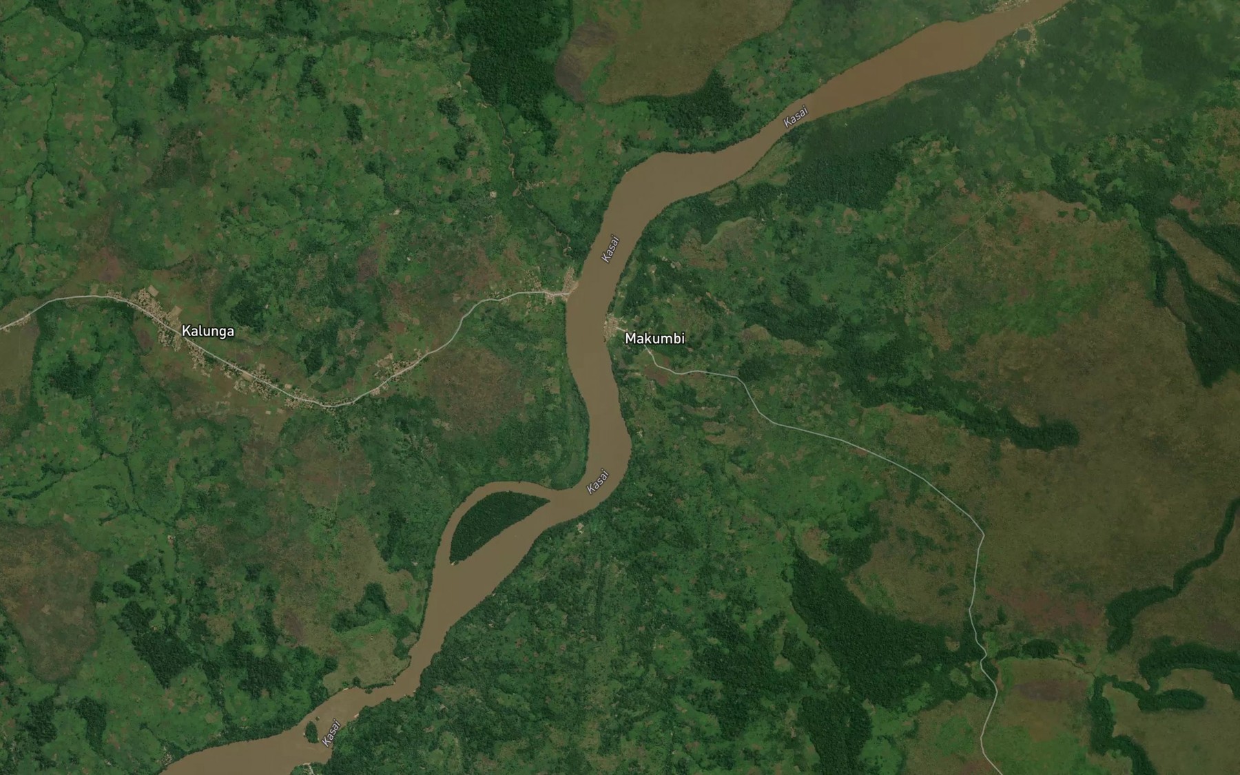Satellite map of the Tshisele