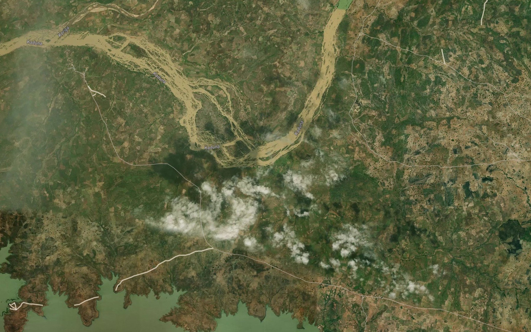 Satellite map of the River Kuka