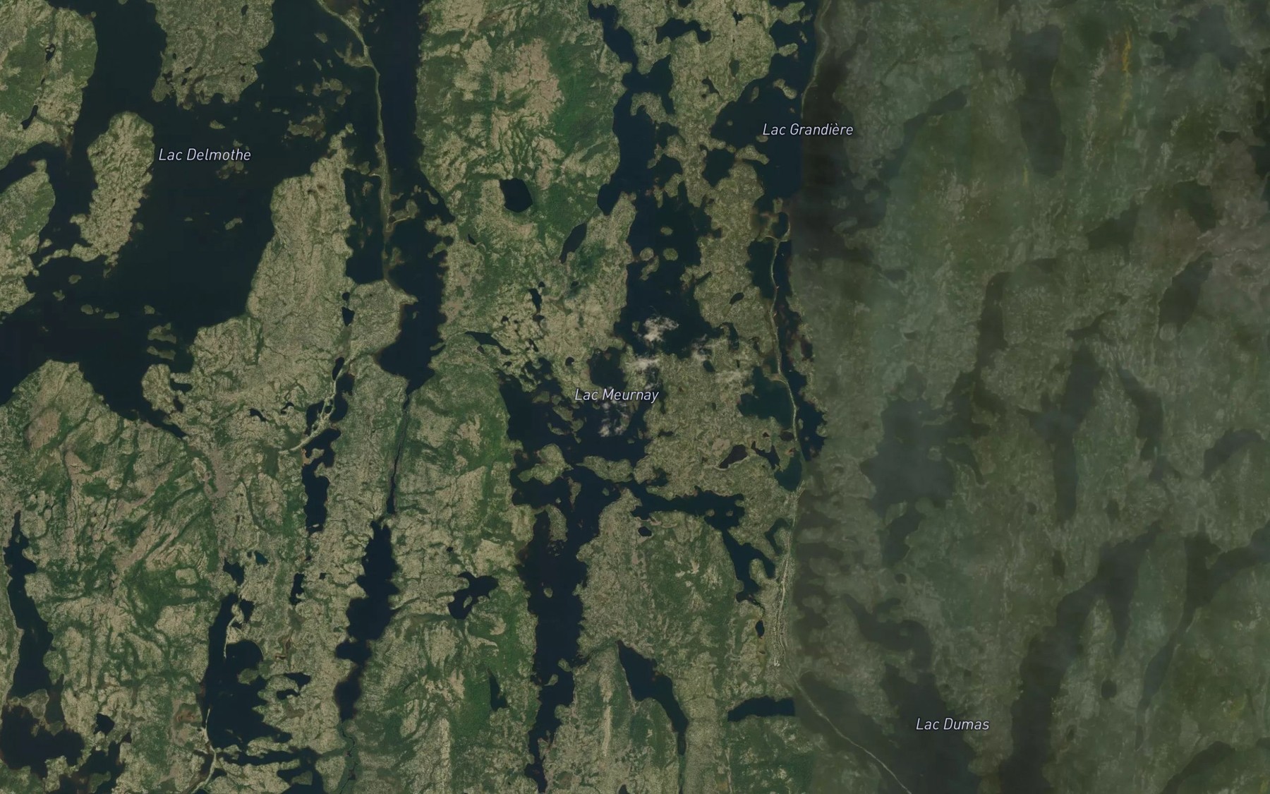 Satellite map of the Lac Meurnay