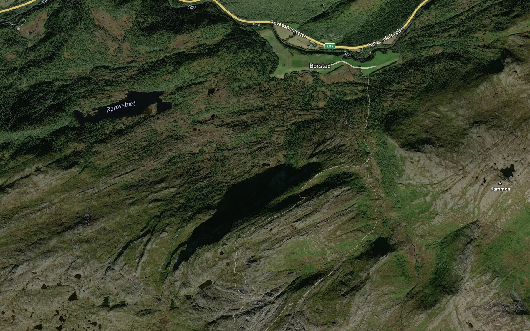 Satellite map of the Svatjorna