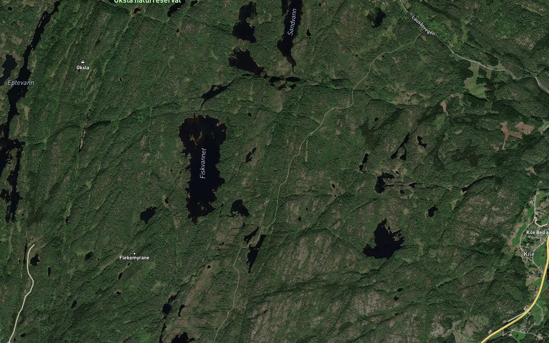 Satellite map of the Bringtjonn