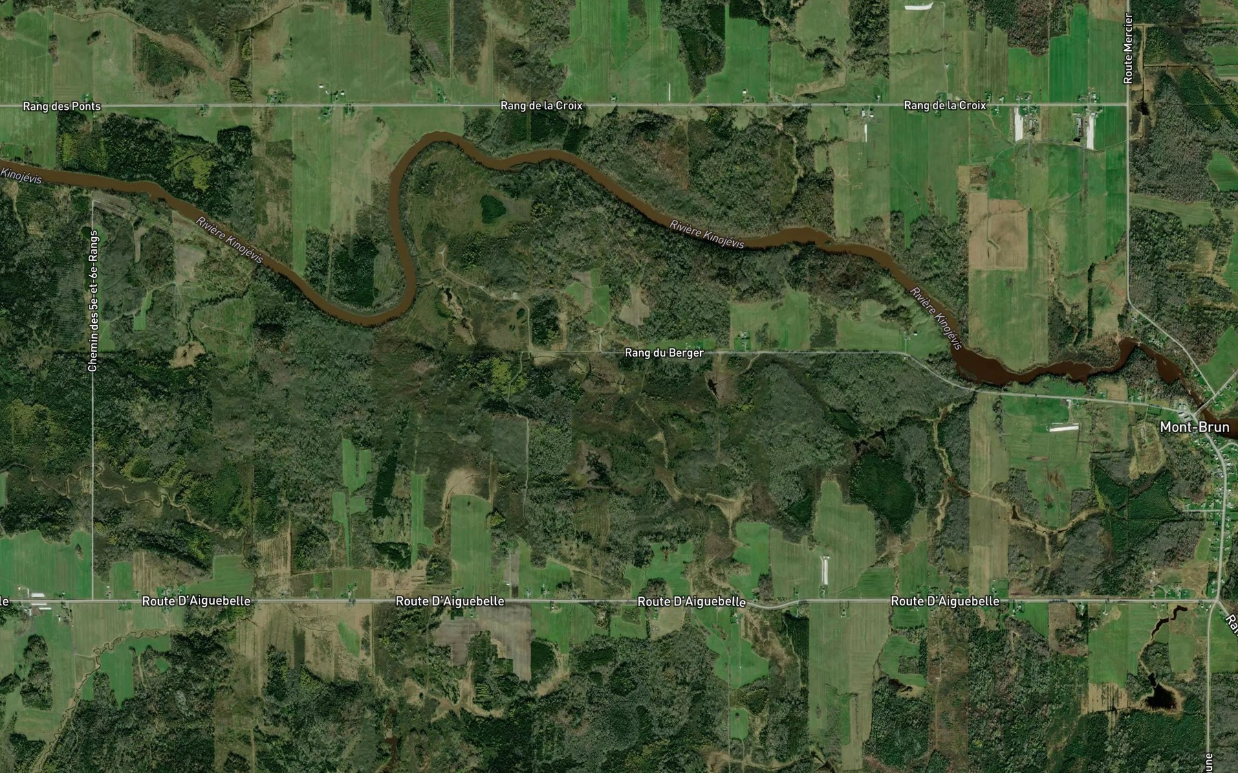 Satellite map of the Cours d'eau Prud'Homme