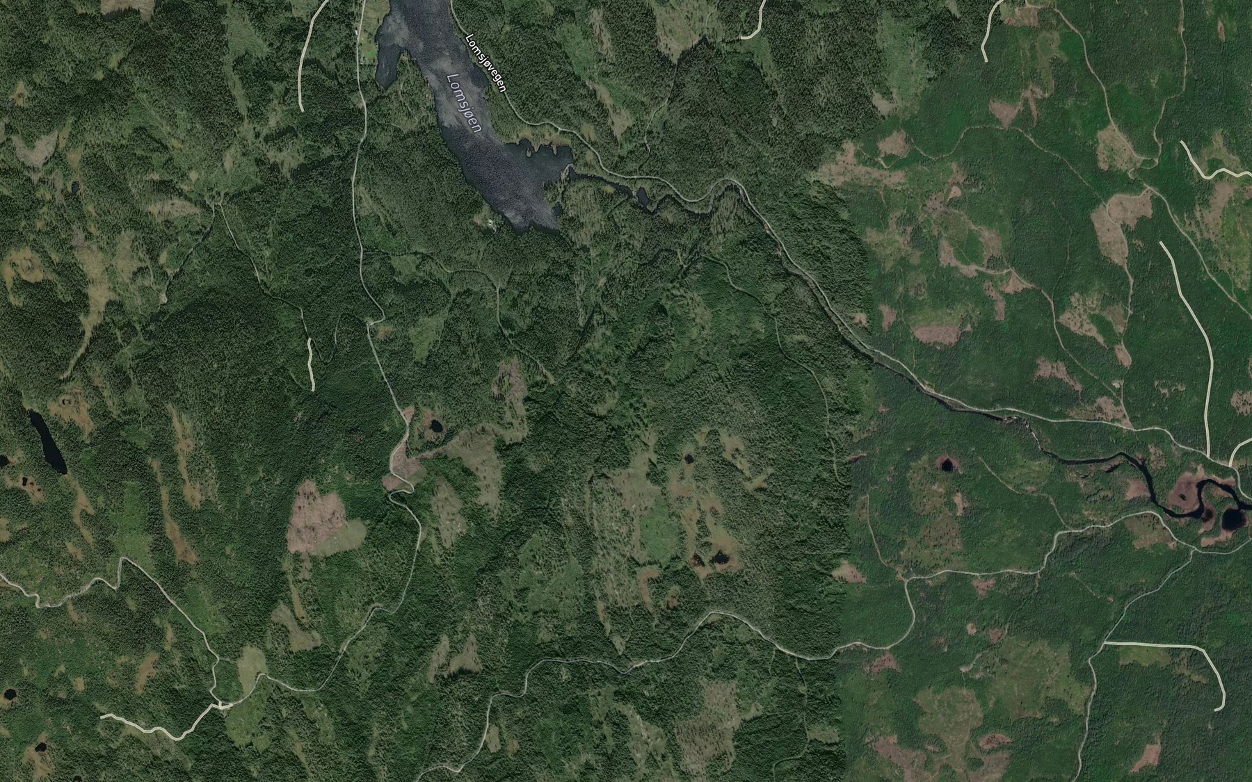 Satellite map of the Neverbekken