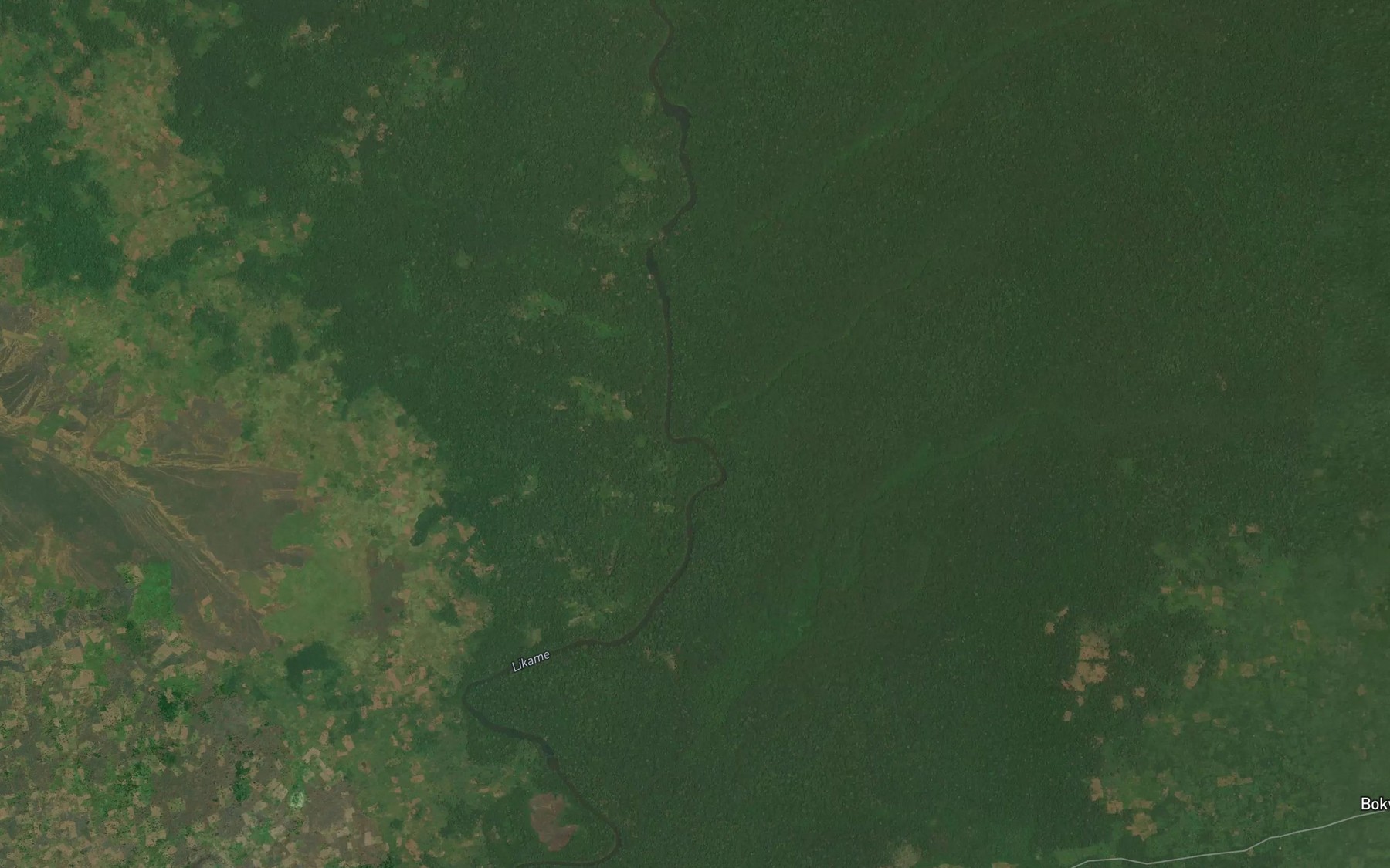 Satellite map of the Zai