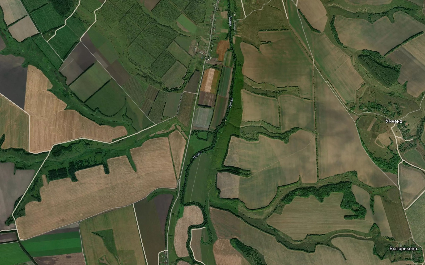 Satellite map of the Kazanka