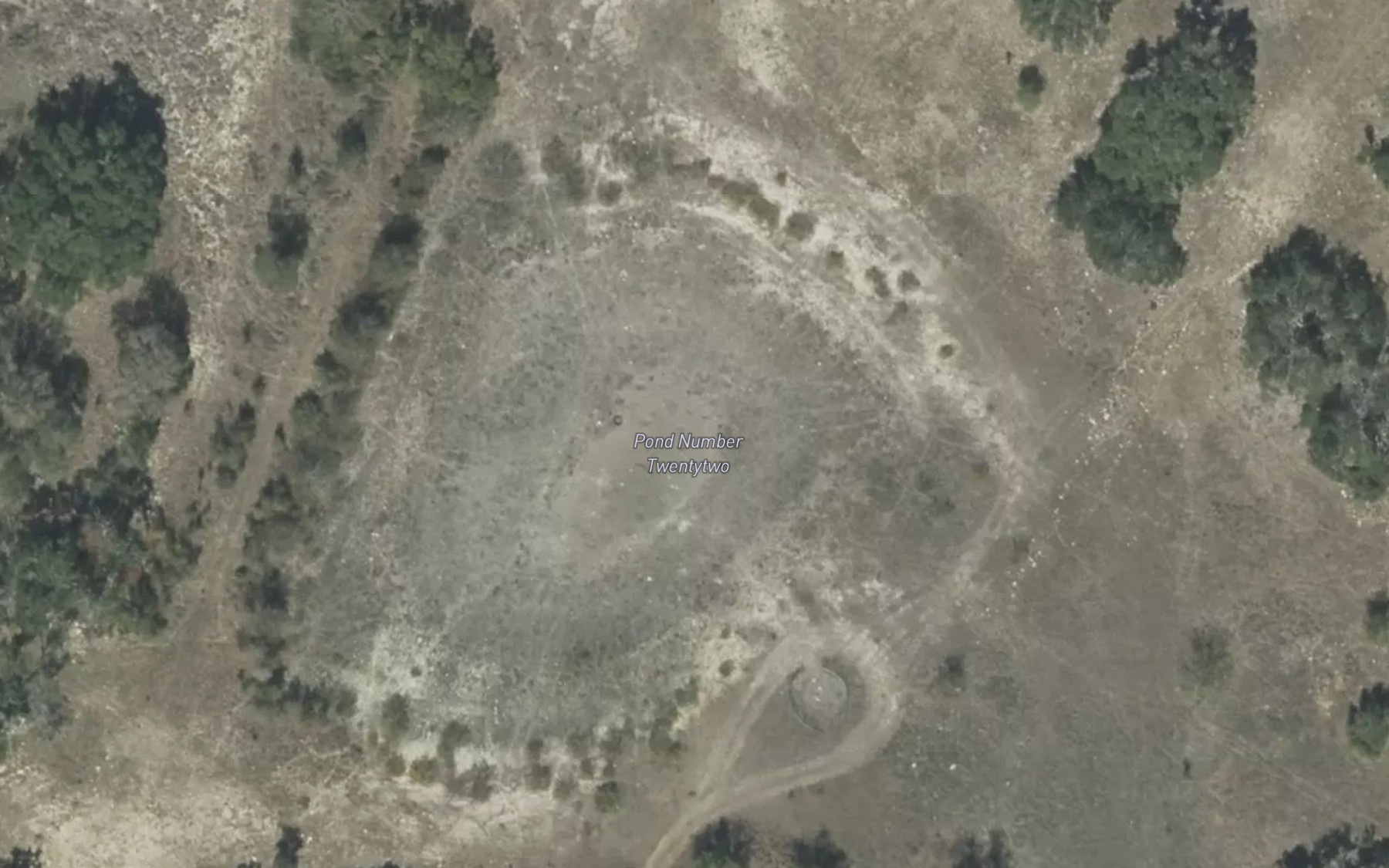 Satellite map of the Pond Number Twentytwo