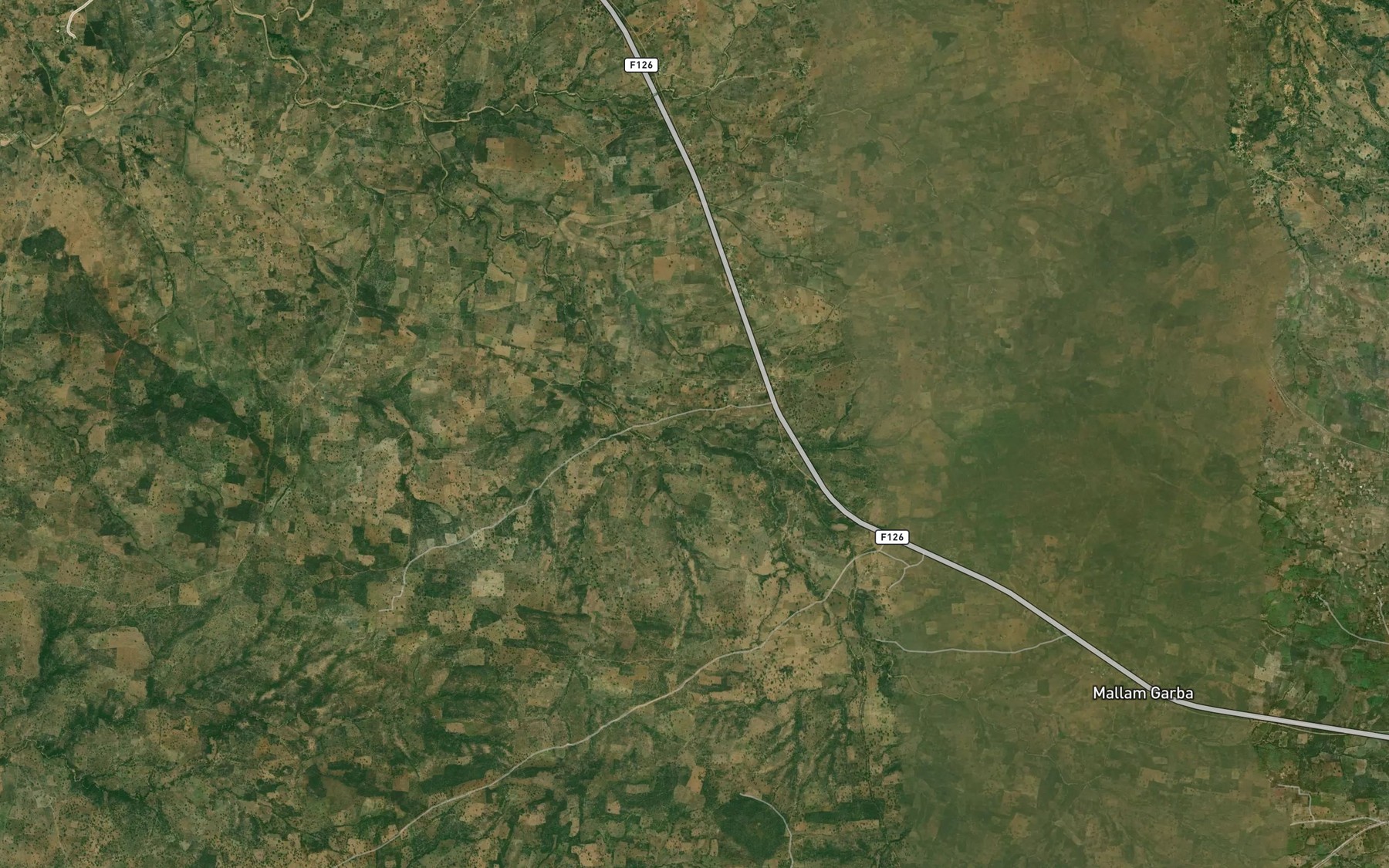Satellite map of the River Udapayadna