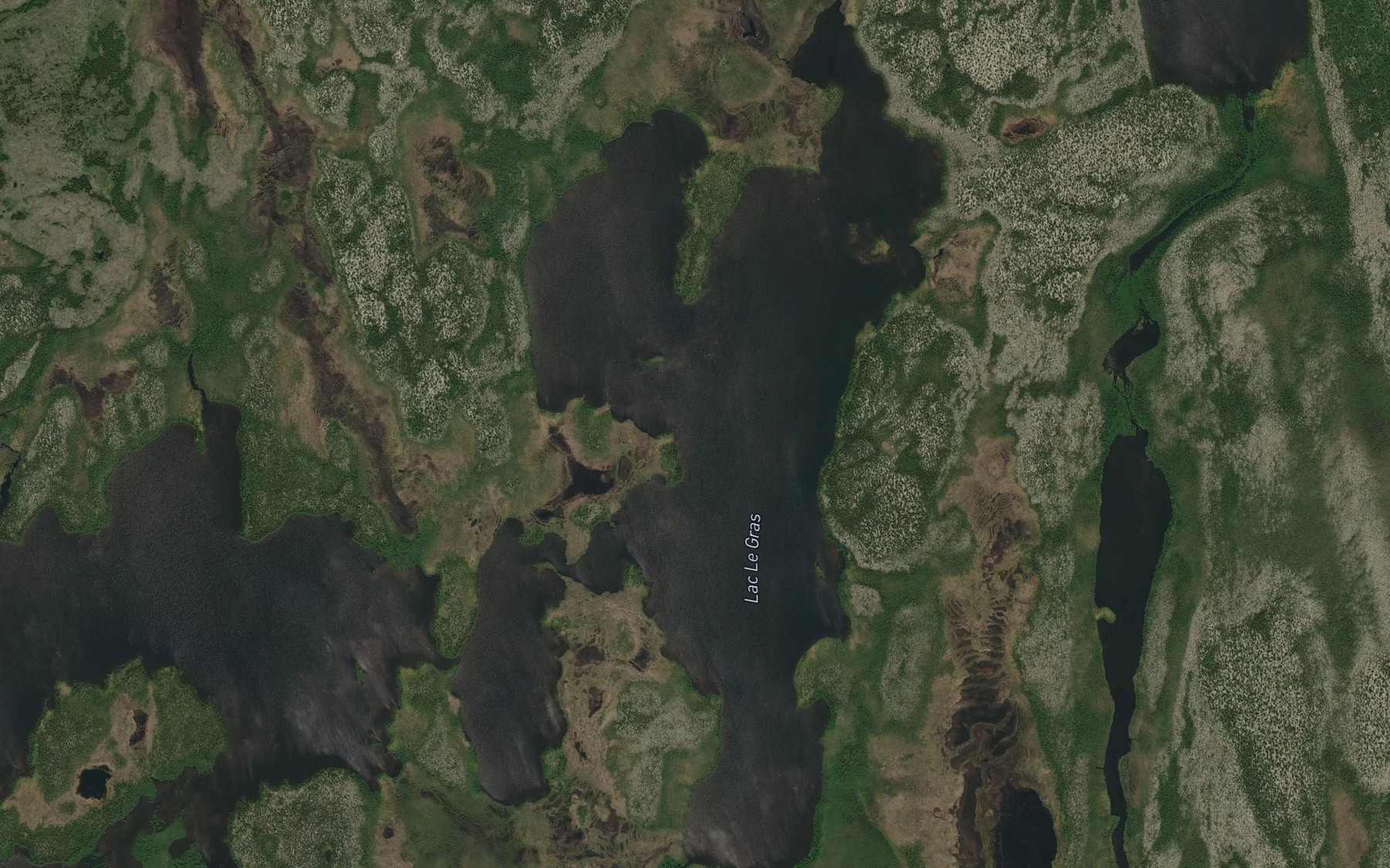 Satellite map of the Lac Le Gras