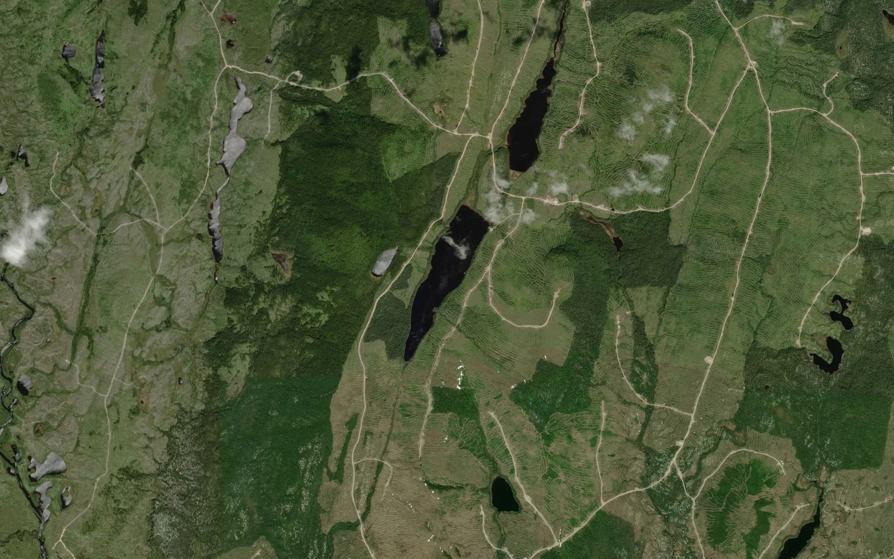 Satellite map of the Lac Francoise