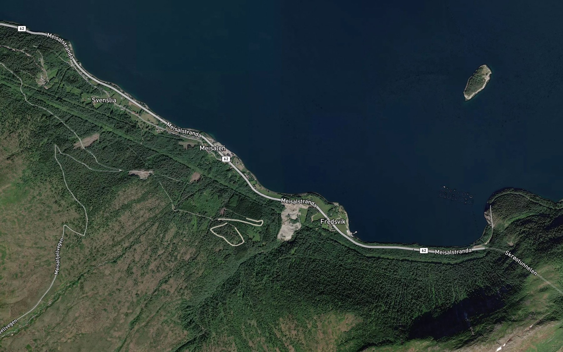 Satellite map of the Innervika
